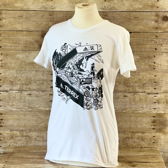 Adidas Terrex Size Small Black Graphic Tee - Picture 10 of 10